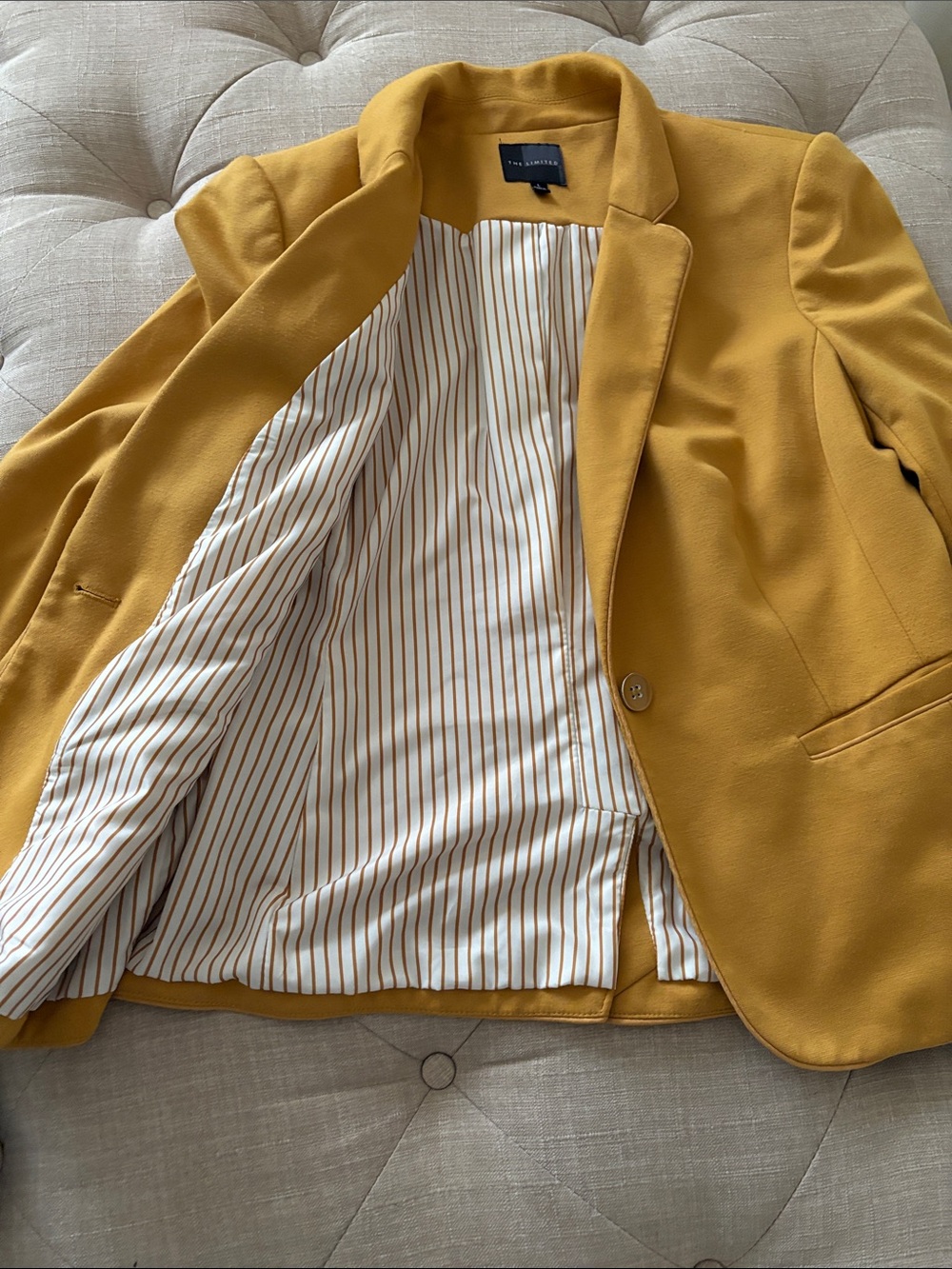 The Limited Mustard Yellow Women's Blazer - Picture 2 of 7